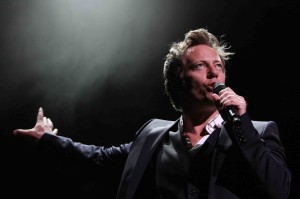 Glenn Carter receives a rapturous response in The West End Men in Concert. Picture: Poppy Carter