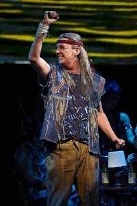 Kevin in the arena tour of We Will Rock You at the Sheffield