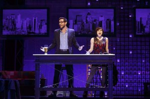 Zachary Levi and Krysta Rodriguez in First Date at the Longacre Theatre, New York. Picture: Joan Marcus