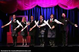 The cast of Ushers: The Front of House Musical at the Charing Cross Theatre. Picture: Roy Tan