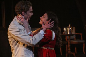 Jack Fox and Daisy Bevan in Dorian Gray at the Riverside Studios, London. Picture: Roy Tan