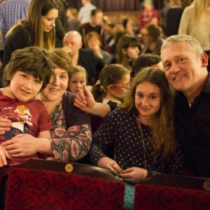 John enjoys his afternoon at The Lion King with myself, sister Eve and dad Brian. Picture: Helen Maybanks