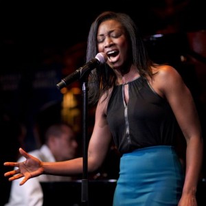 Beverley Knight performs at the London launch of the musical Memphis