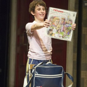 Billy (Ollie Jochim) in Billy Elliot the Musical at the Victoria Palace Theatre, photo by Alastair Muir 1