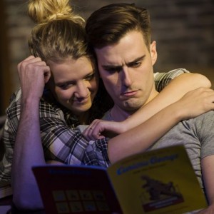 Lizzie Wofford and Drew Weston in Apartment 40C at the London Theatre Workshop, Fulham. Picture: Matthew Lees