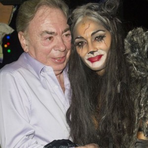 Andrew Lloyd Webber and Nicole Scherzinger (Grizabella) at the Cats opening night