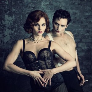 2 - Carolyn Maitland as Sally Bowles and Luacs Rush as Emcee (Photo Credit Darren Bell)