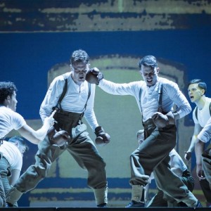 David Thaxton and Neil McDermott in Only the Brave at the Wales Millennium Centre, Cardiff. Picture: Helen Maybanks