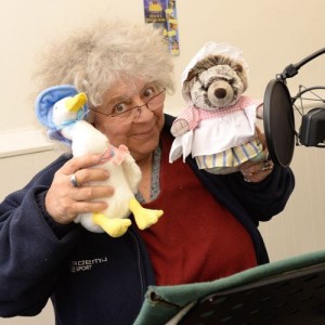 PHOTO BY: STEVE FINN 07968894444 PICTURE SHOWS: Actress Miriam Margolyes. Pictured At A Voice Over Recording Session For "Where's Peter Rabbit."Central London.Uk.03/ 05/16 . No Syndication